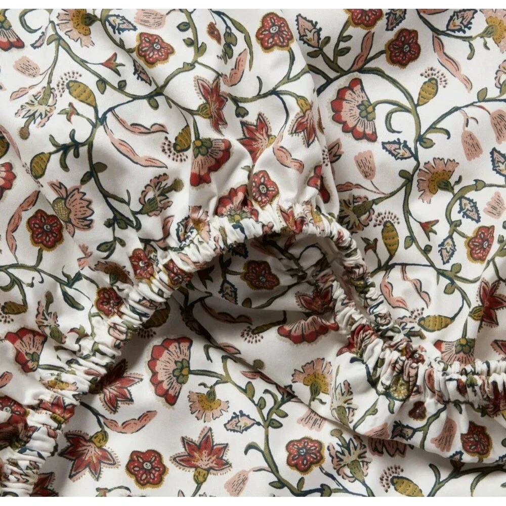 Full 400 Thread Count Performance Sheet Set Warm Floral - Threshold NEW